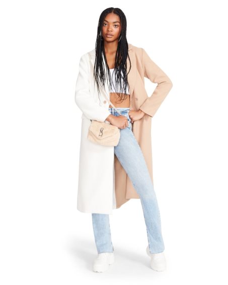 White / Beige Steve Madden Caroline Women's Jackets | PH 9156OCA